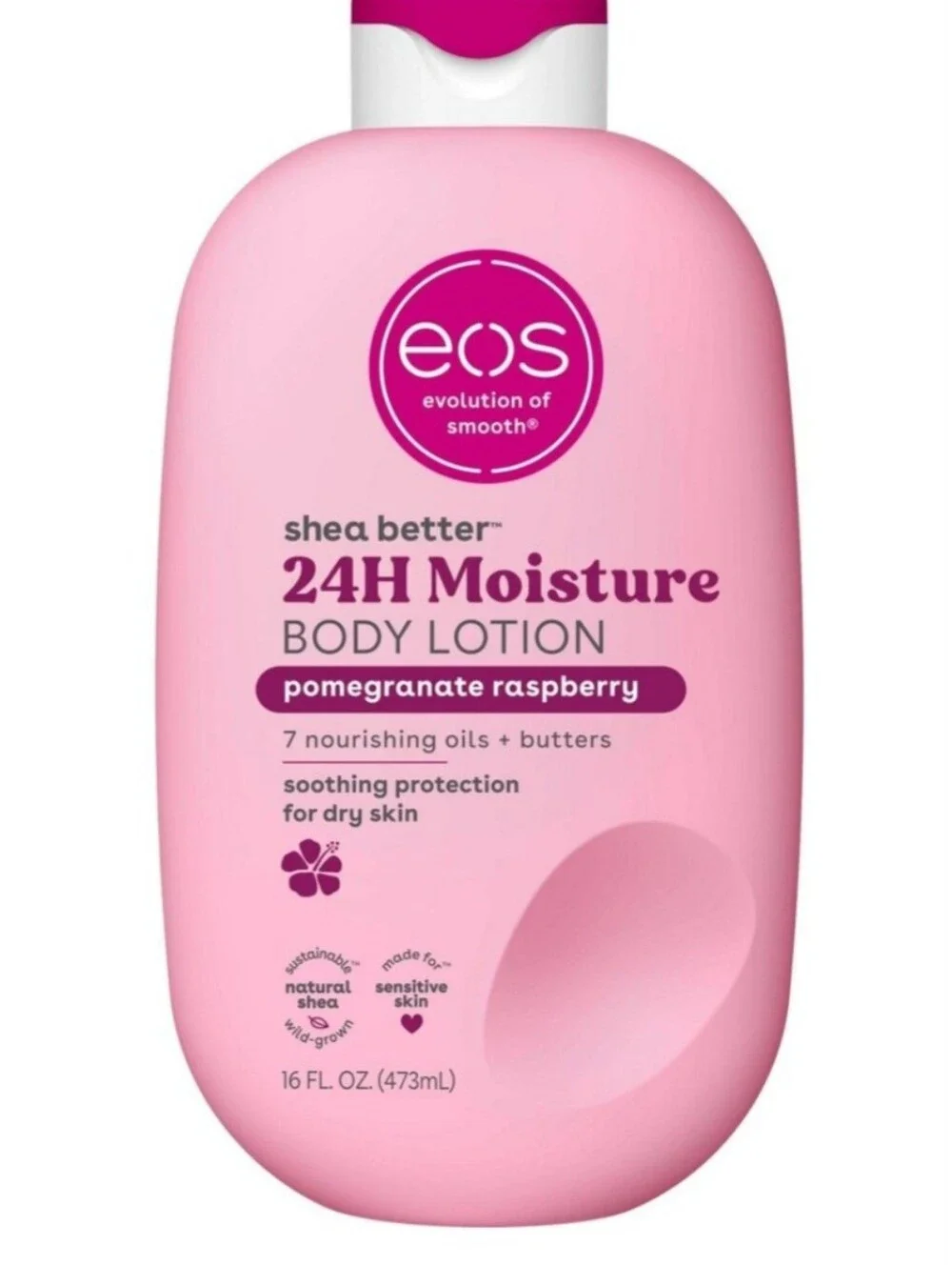 eos Pink Shea Better 24H Moisture Body Lotion - Pomegranate Raspberry